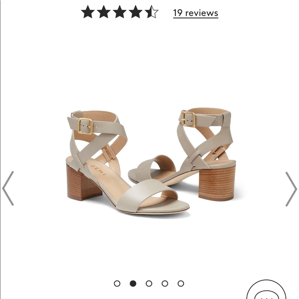 M. Gemi Attorno sandals taupe leather size 39/9